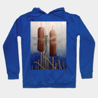 Dragonfly in the Cattails Hoodie